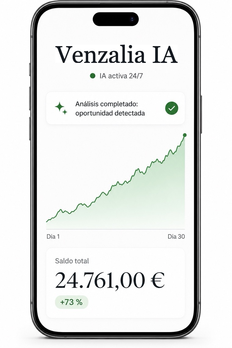 La aplicación Caudaris IA: análisis de la IA en tiempo real y saldo de la cuenta